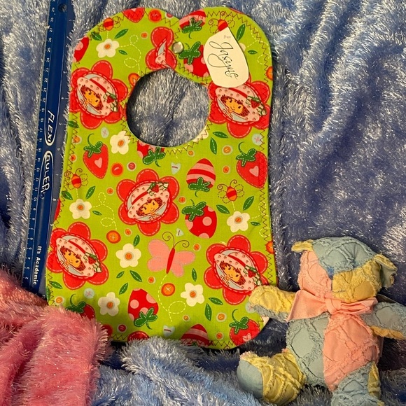 Hand Crafted Other - Handmade Bib Strawberry Shortcake OOAK